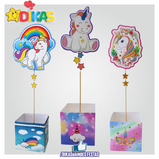 CENTRO DE MESA ARTESANAL - UNICÓRNIO