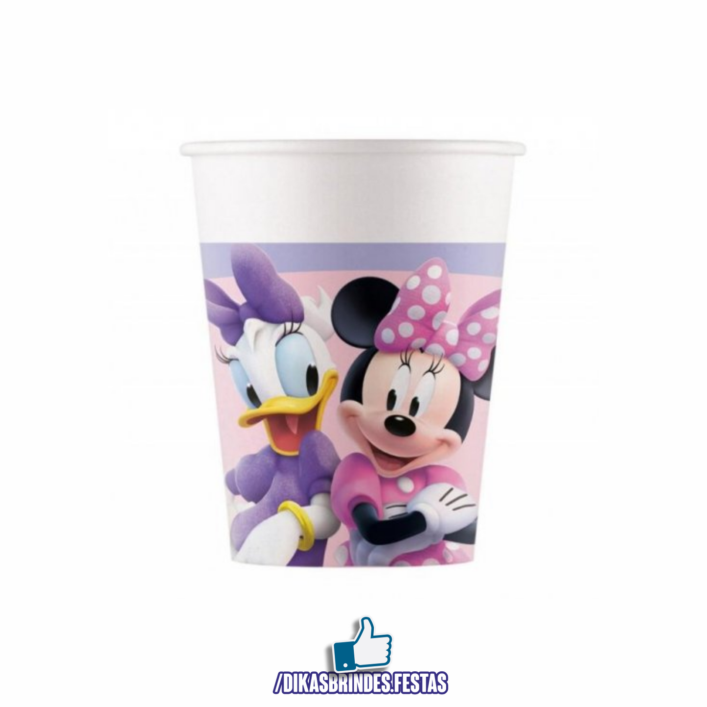 COPO EM PAPEL MINNIE ROSA