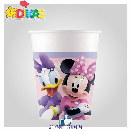 COPO EM PAPEL MINNIE ROSA