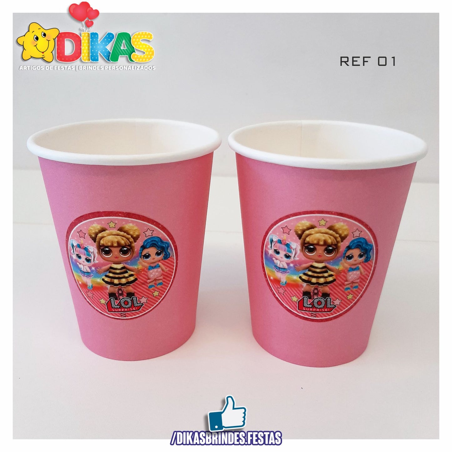 COPO EM PAPEL 20cl - LOL