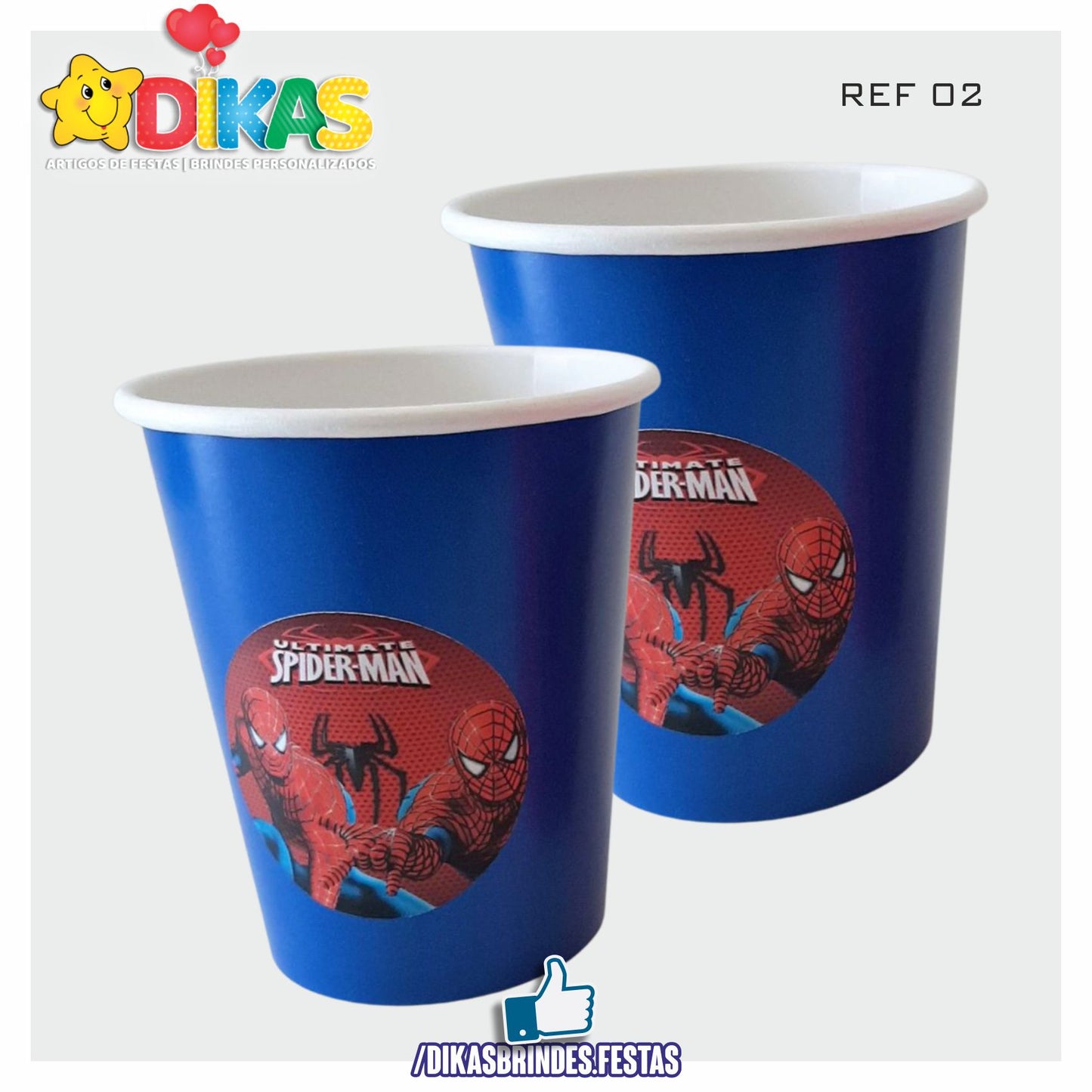 COPO EM PAPEL 20cl - HOMEM ARANHA