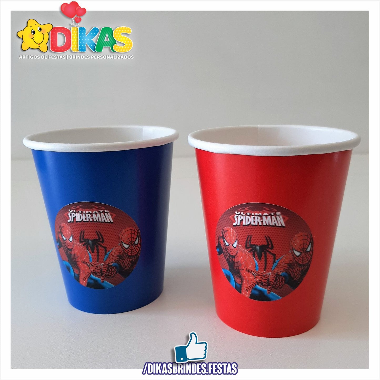 COPO EM PAPEL 20cl - HOMEM ARANHA