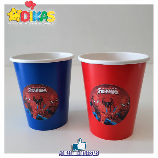 COPO EM PAPEL 20cl - HOMEM ARANHA