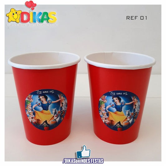COPO EM PAPEL 20cl - BRANCA DE NEVE