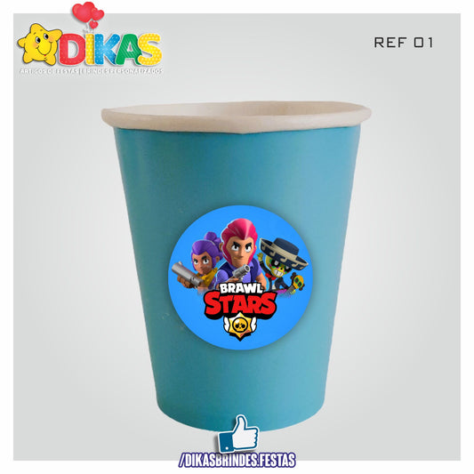 COPO EM PAPEL 20cl - BRAWL STARS