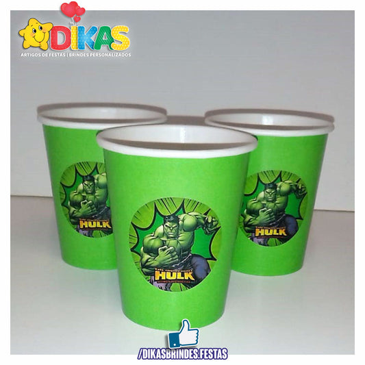 COPO EM PAPEL 20cl - HULK