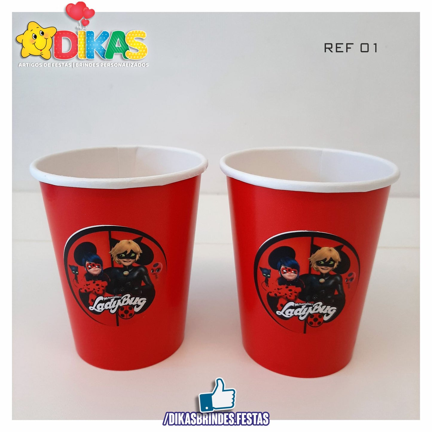COPO EM PAPEL 20cl - LADYBUG