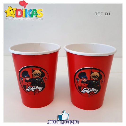 COPO EM PAPEL 20cl - LADYBUG