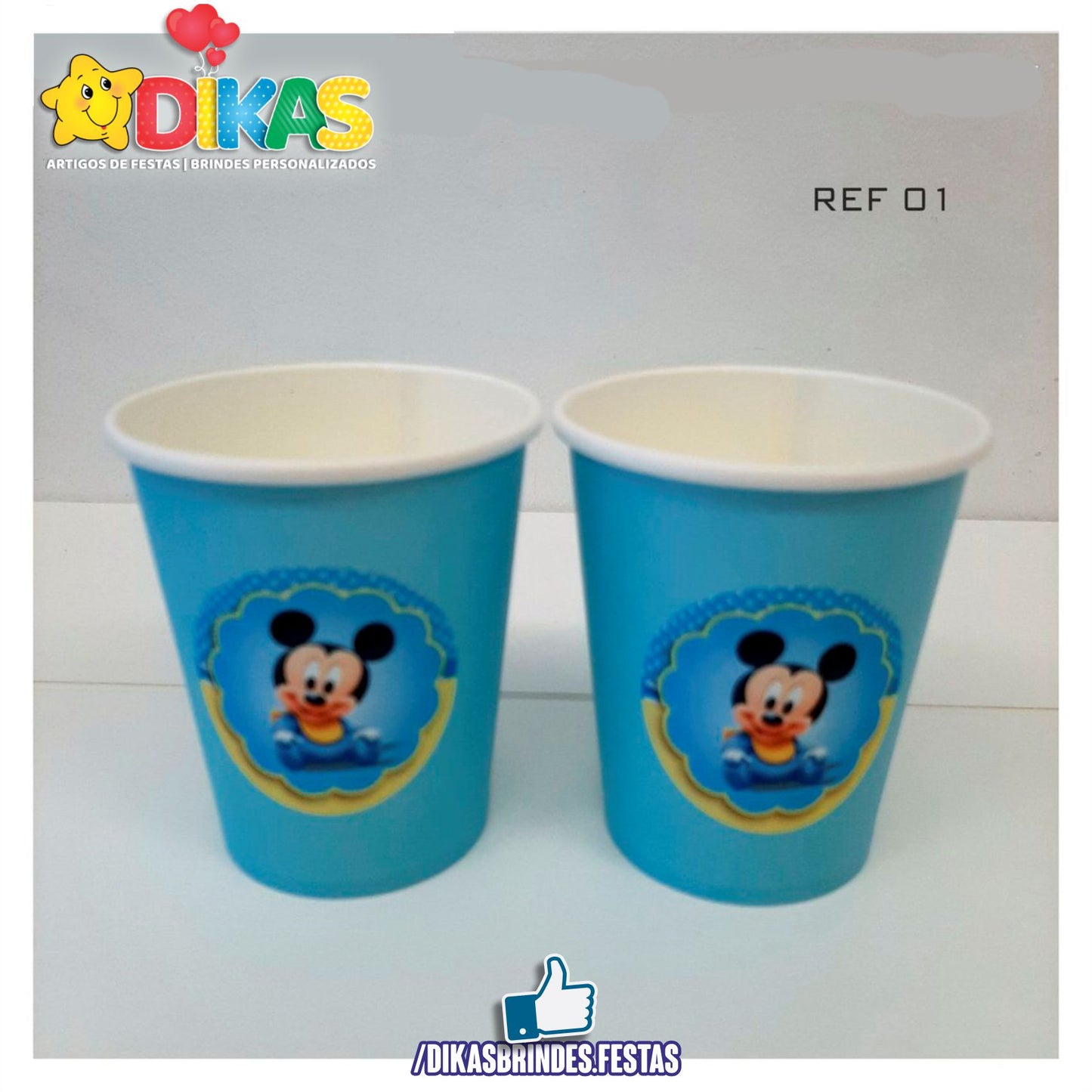 COPO EM PAPEL 20cl - MICKEY BABY