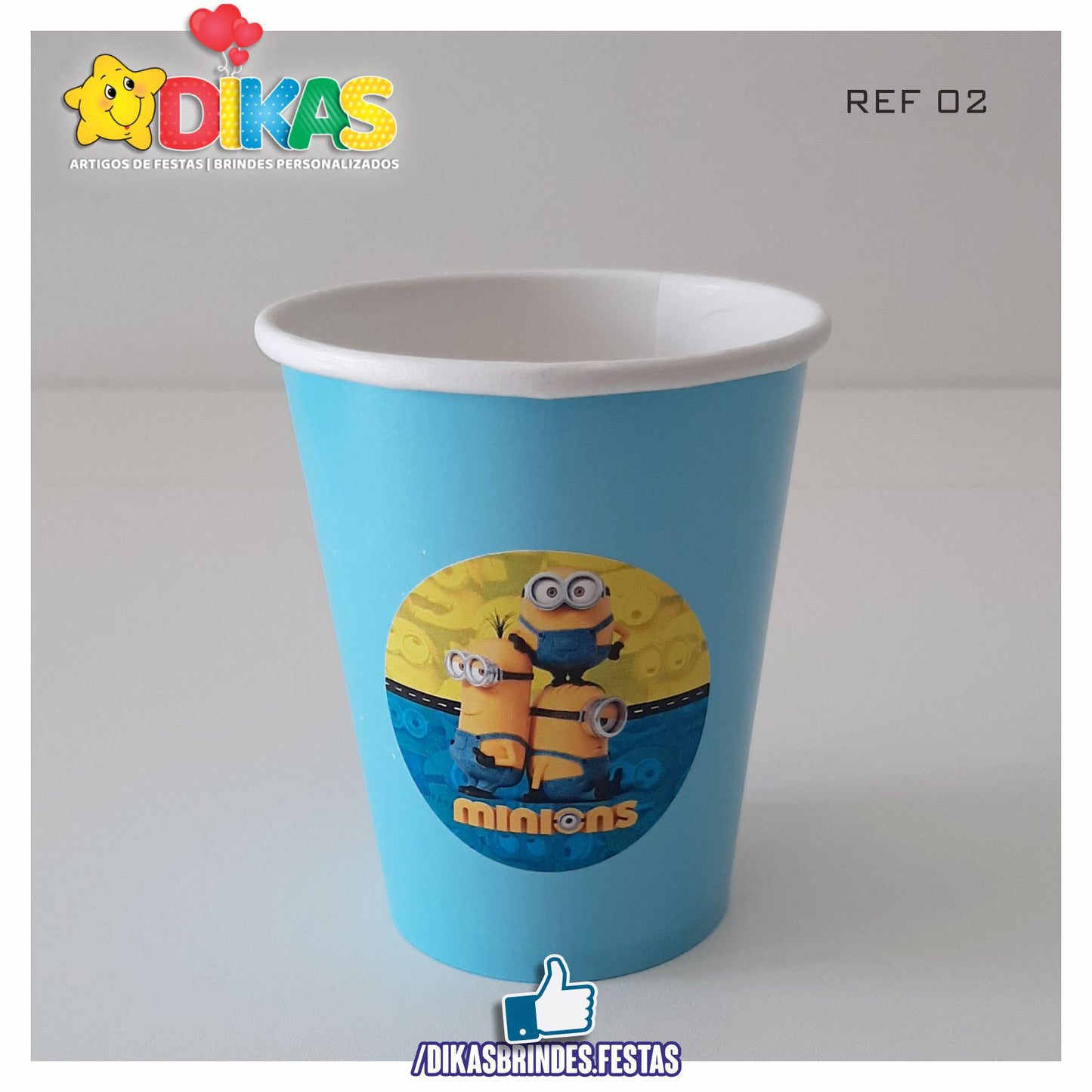 COPO EM PAPEL 20cl - MINIONS
