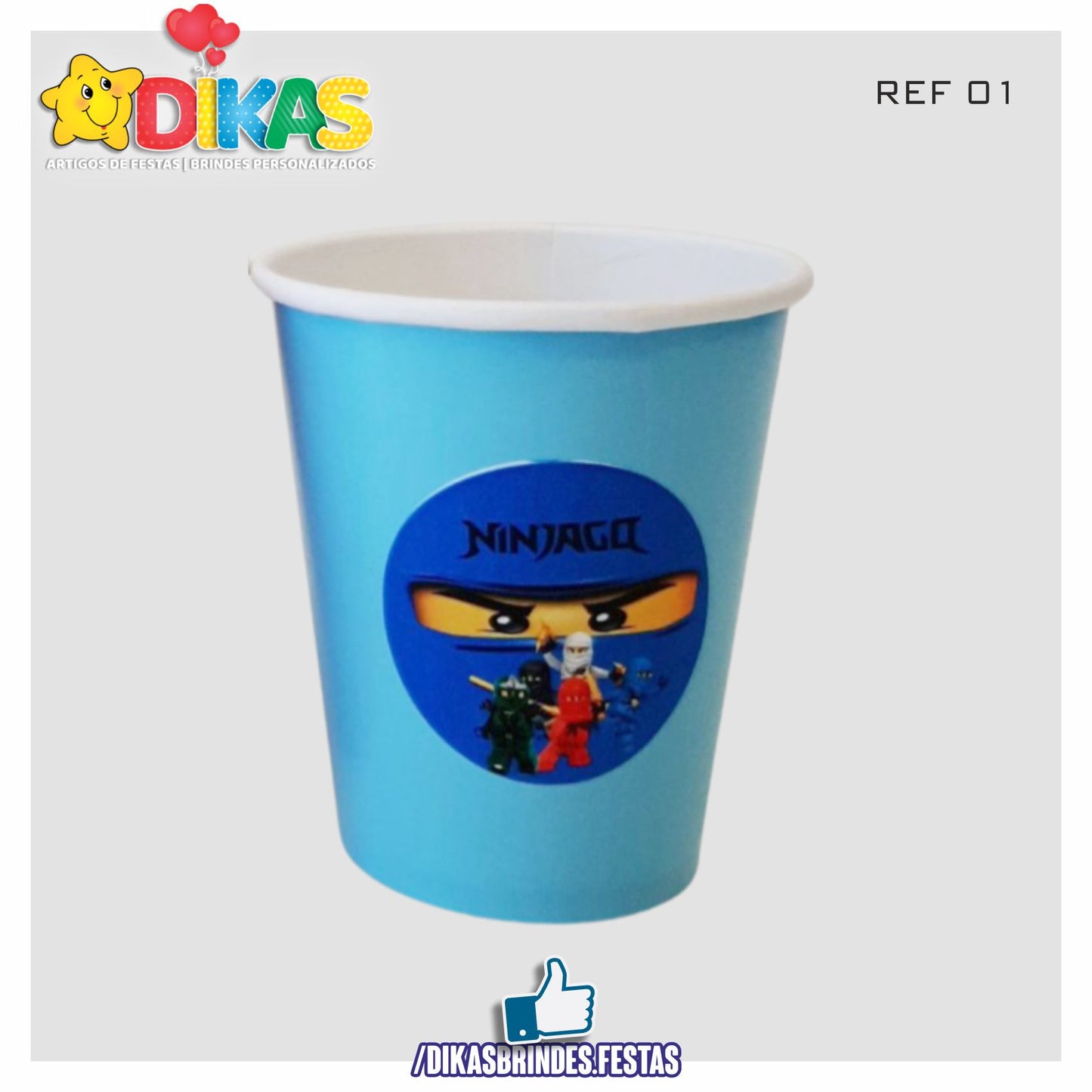 COPO EM PAPEL 20cl - NINJAGO