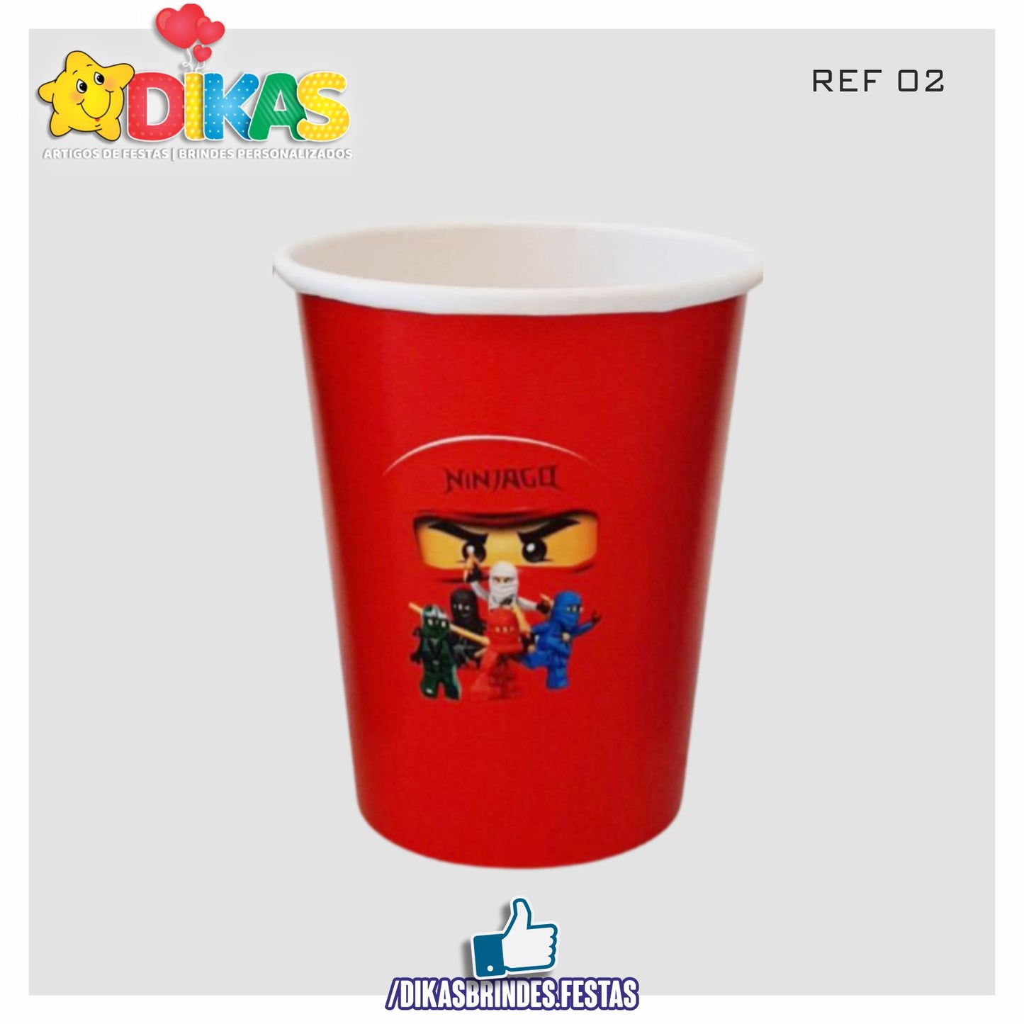 COPO EM PAPEL 20cl - NINJAGO