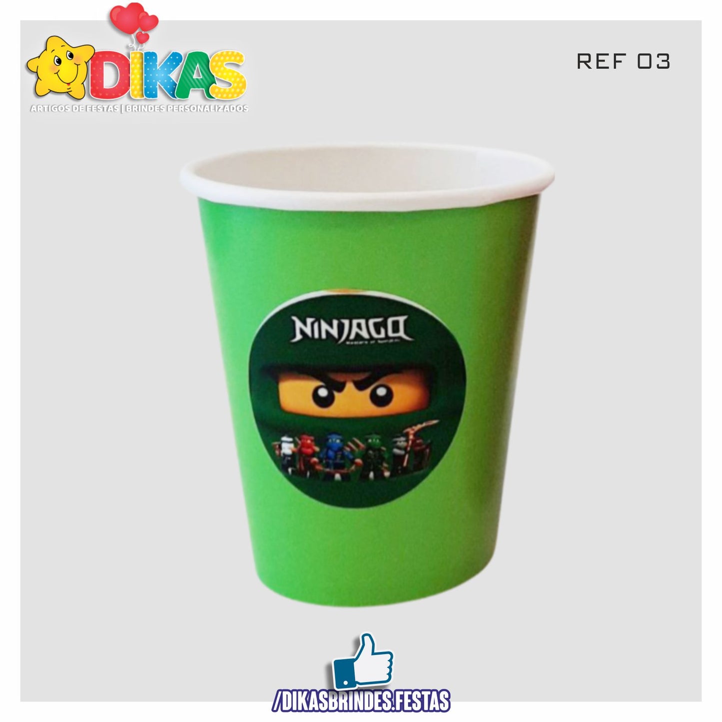 COPO EM PAPEL 20cl - NINJAGO