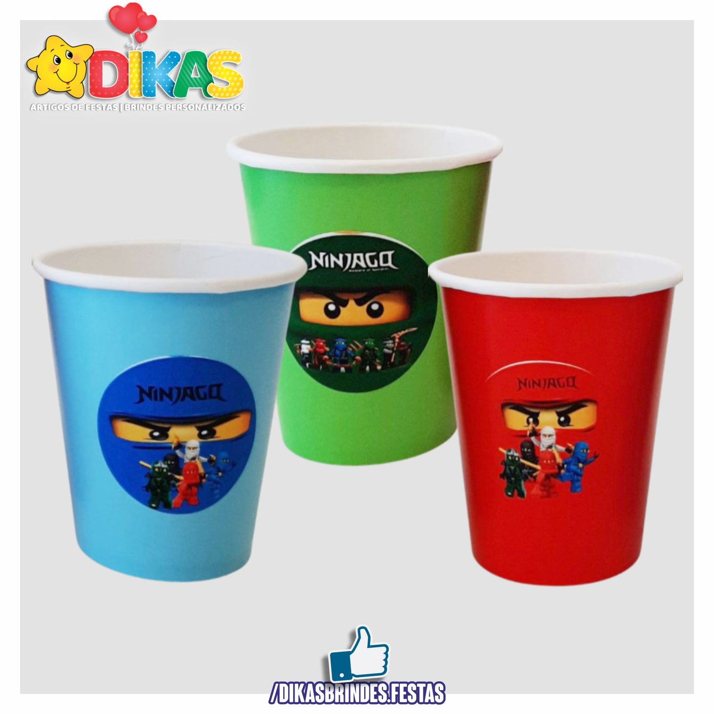 COPO EM PAPEL 20cl - NINJAGO