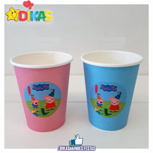COPO EM PAPEL 20cl - PORQUINHA PEPPA