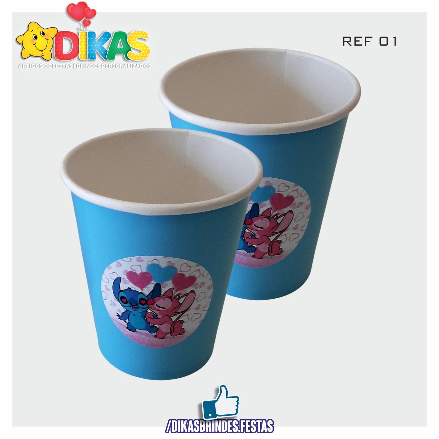 COPO EM PAPEL 20cl - STITCH