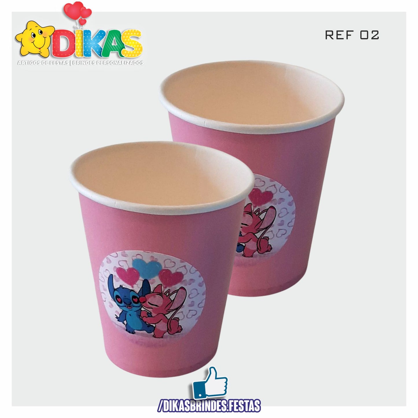 COPO EM PAPEL 20cl - STITCH