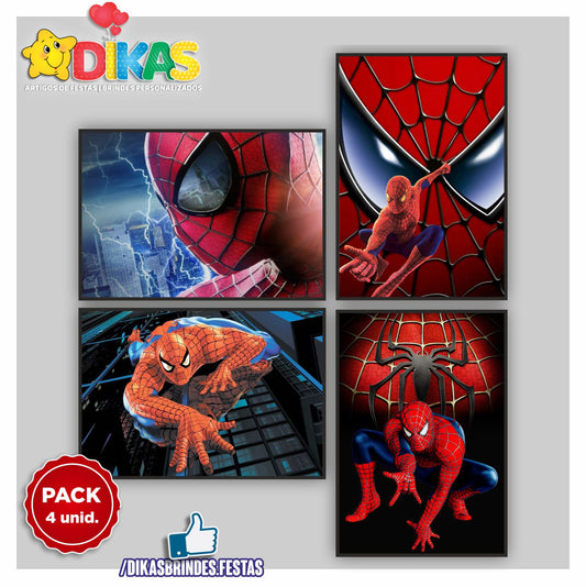 CARTAZES P/ DECORAÇÃO DE PAREDE - HOMEM ARANHA