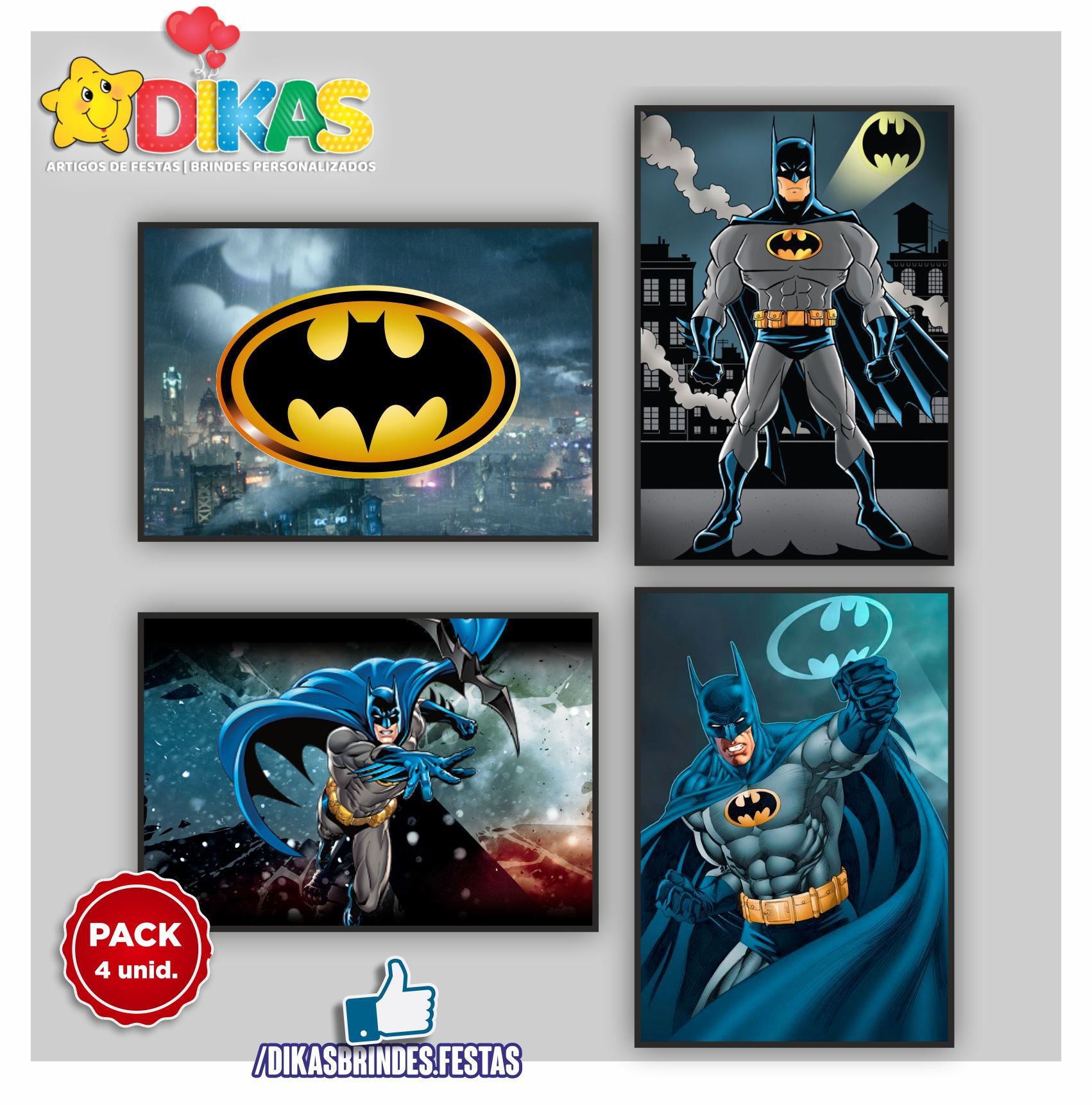 Arte Digital Convite Batman Lego