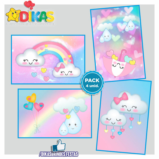 CARTAZES P/ DECORAÇÃO DE PAREDE - CHUVA DE AMOR