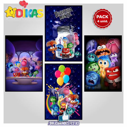 CARTAZES P/ DECORAÇÃO DE PAREDE - DIVERTIDAMENTE