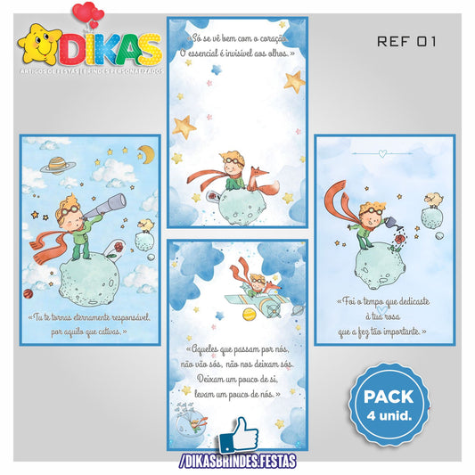 CARTAZES P/ DECORAÇÃO DE PAREDE - PEQUENO PRÍNCIPE