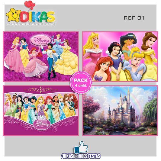 CARTAZES P/ DECORAÇÃO DE PAREDE - PRINCESAS DISNEY