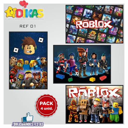 CARTAZES P/ DECORAÇÃO DE PAREDE - ROBLOX