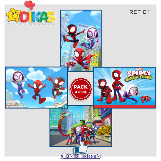 CARTAZES P/ DECORAÇÃO DE PAREDE - SPIDEY