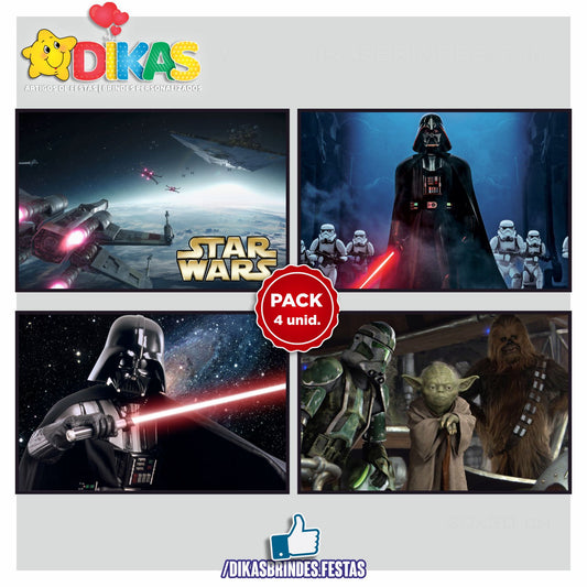 CARTAZES P/ DECORAÇÃO DE PAREDE - STAR WARS