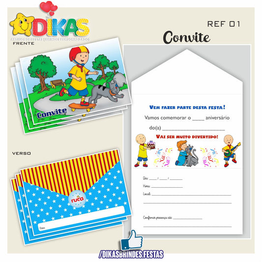 CONVITES DE ANIVERSÁRIO - RUCA