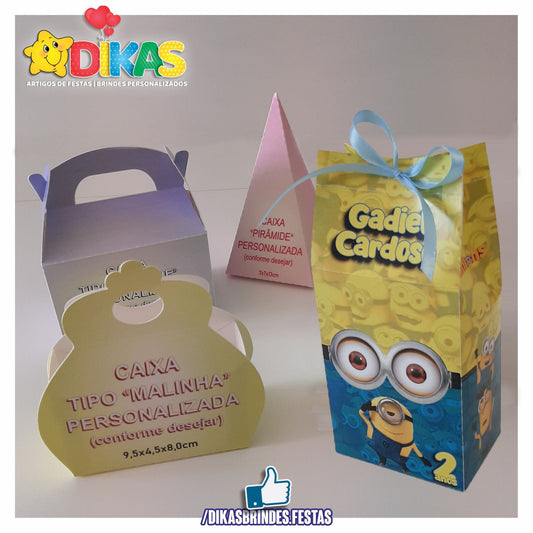 CAIXAS PERSONALIZADAS PARA BRINDES - MINIONS