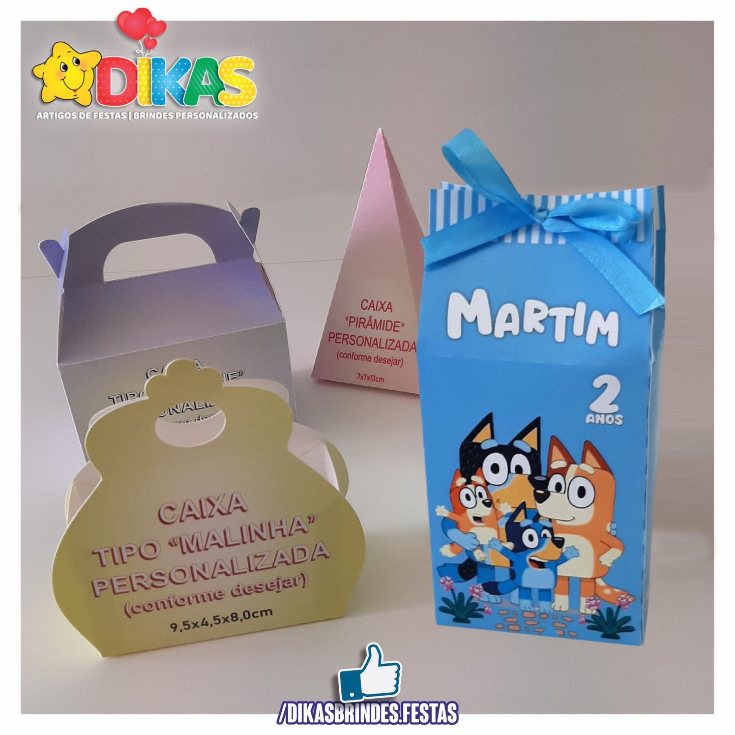 CAIXAS PERSONALIZADAS PARA BRINDES - BLUEY