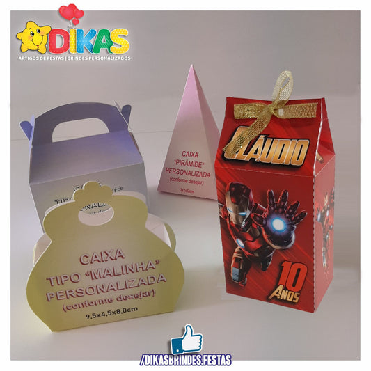 CAIXAS PERSONALIZADAS PARA BRINDES - IRON MAN