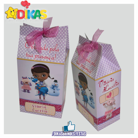 CAIXA "TIPO LEITE" PERSONALIZADA - DOUTORA BRINQUEDOS