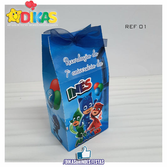 CAIXA "TIPO LEITE" PERSONALIZADA - PJMASKS