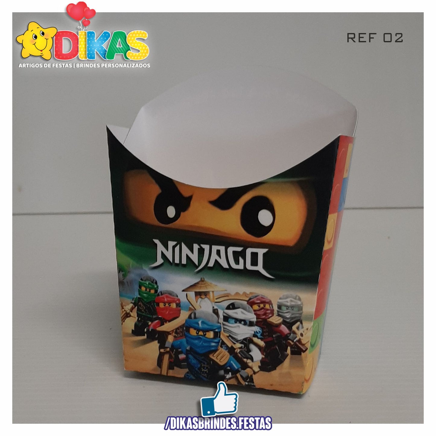 CAIXA DE PIPOCA/BATATA - NINJAGO
