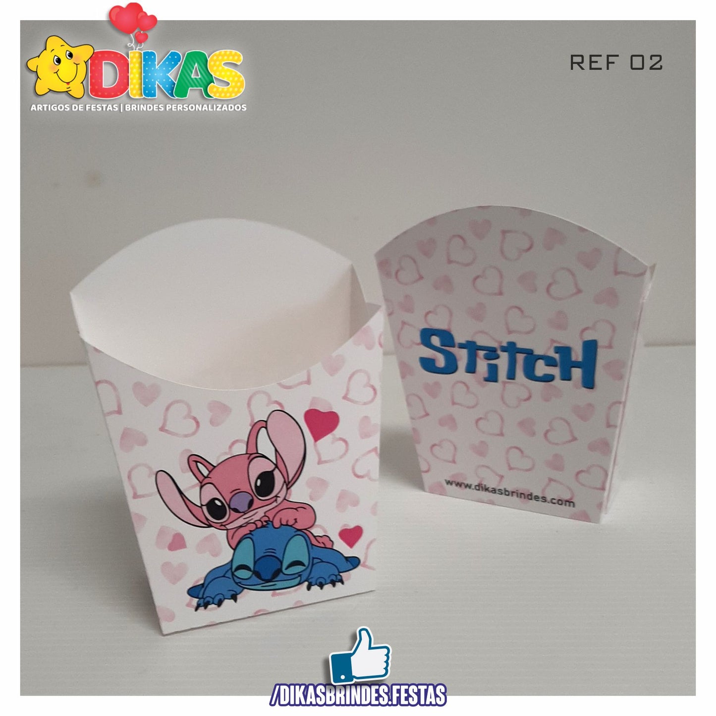 CAIXA DE PIPOCA/BATATA - STITCH