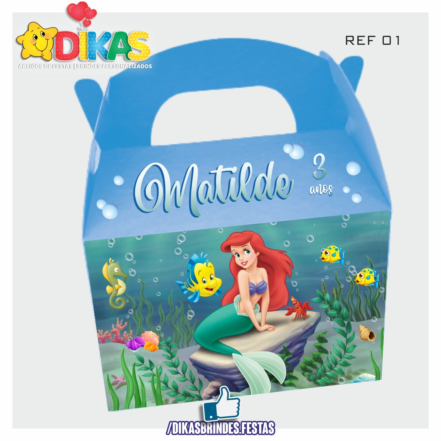 CAIXAS PERSONALIZADAS PARA BRINDES - PEQUENA SEREIA