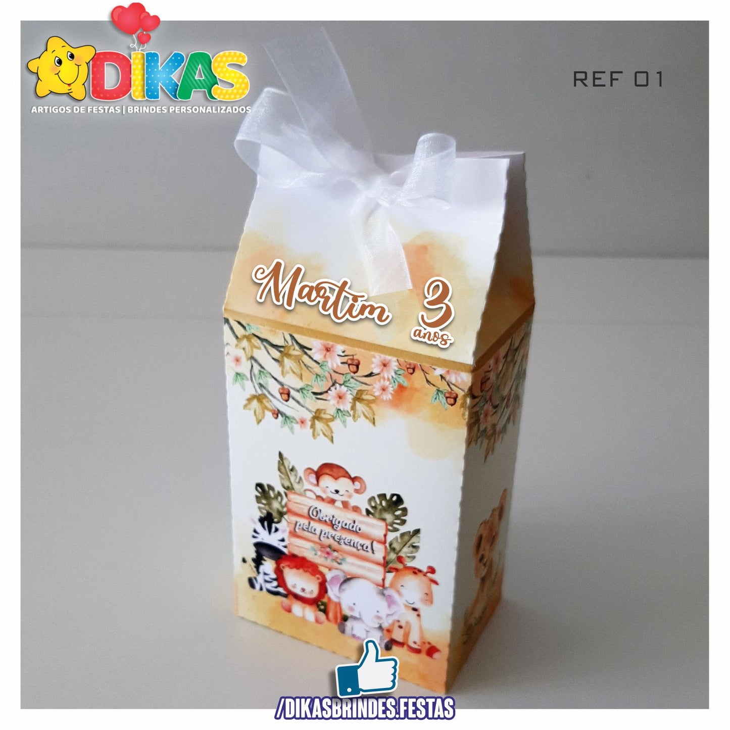 CAIXAS PERSONALIZADAS PARA BRINDES - ANIMAIS DA SELVA