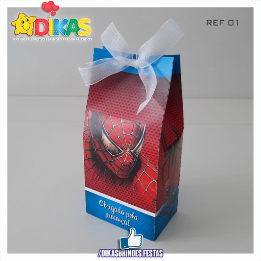 CAIXA "TIPO LEITE" - HOMEM ARANHA