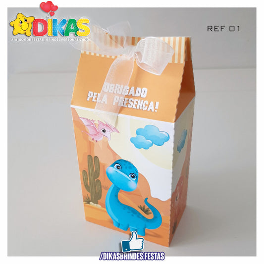 CAIXA "TIPO LEITE" - DINOSSAUROS