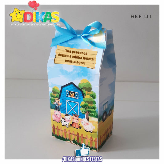 CAIXA "TIPO LEITE" - ANIMAIS DA QUINTA