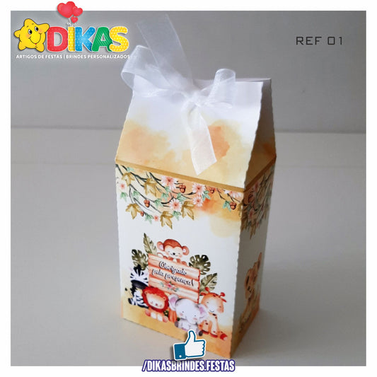 CAIXA "TIPO LEITE" - ANIMAIS DA SELVA