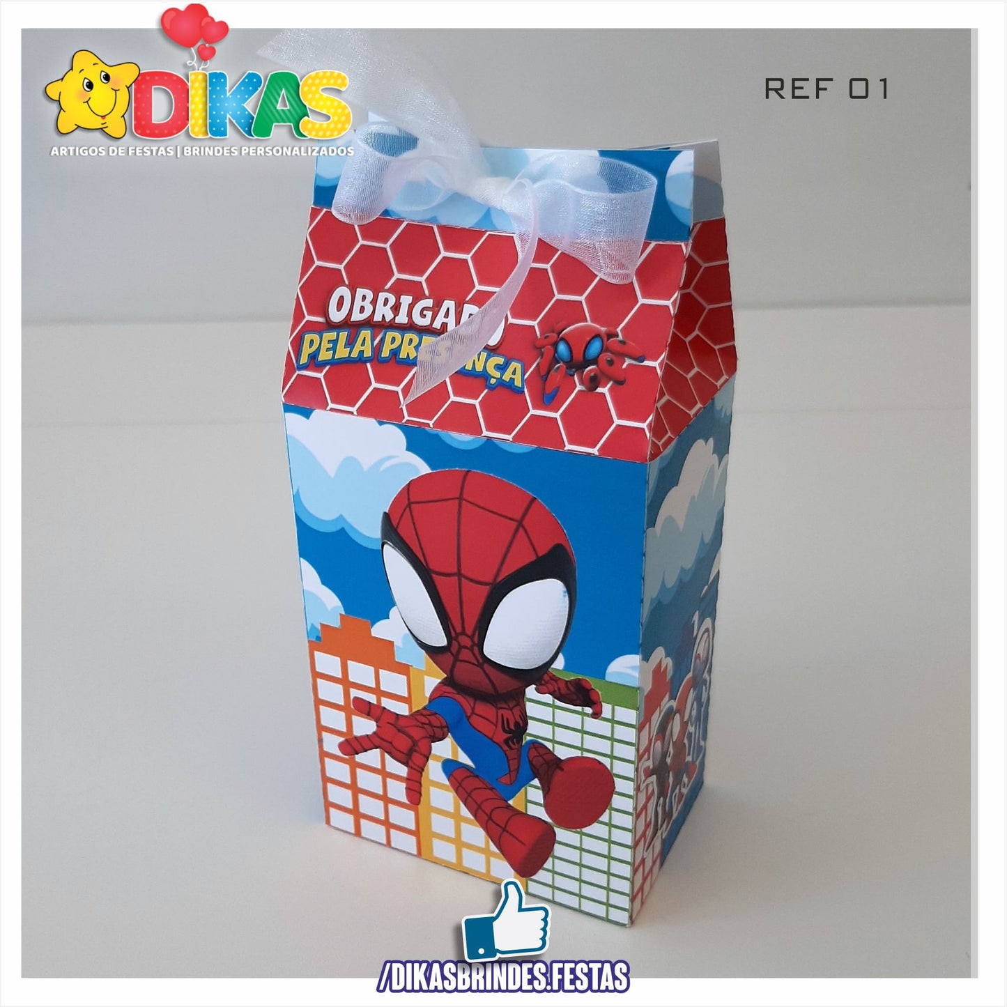 CAIXA "TIPO LEITE" - SPIDEY