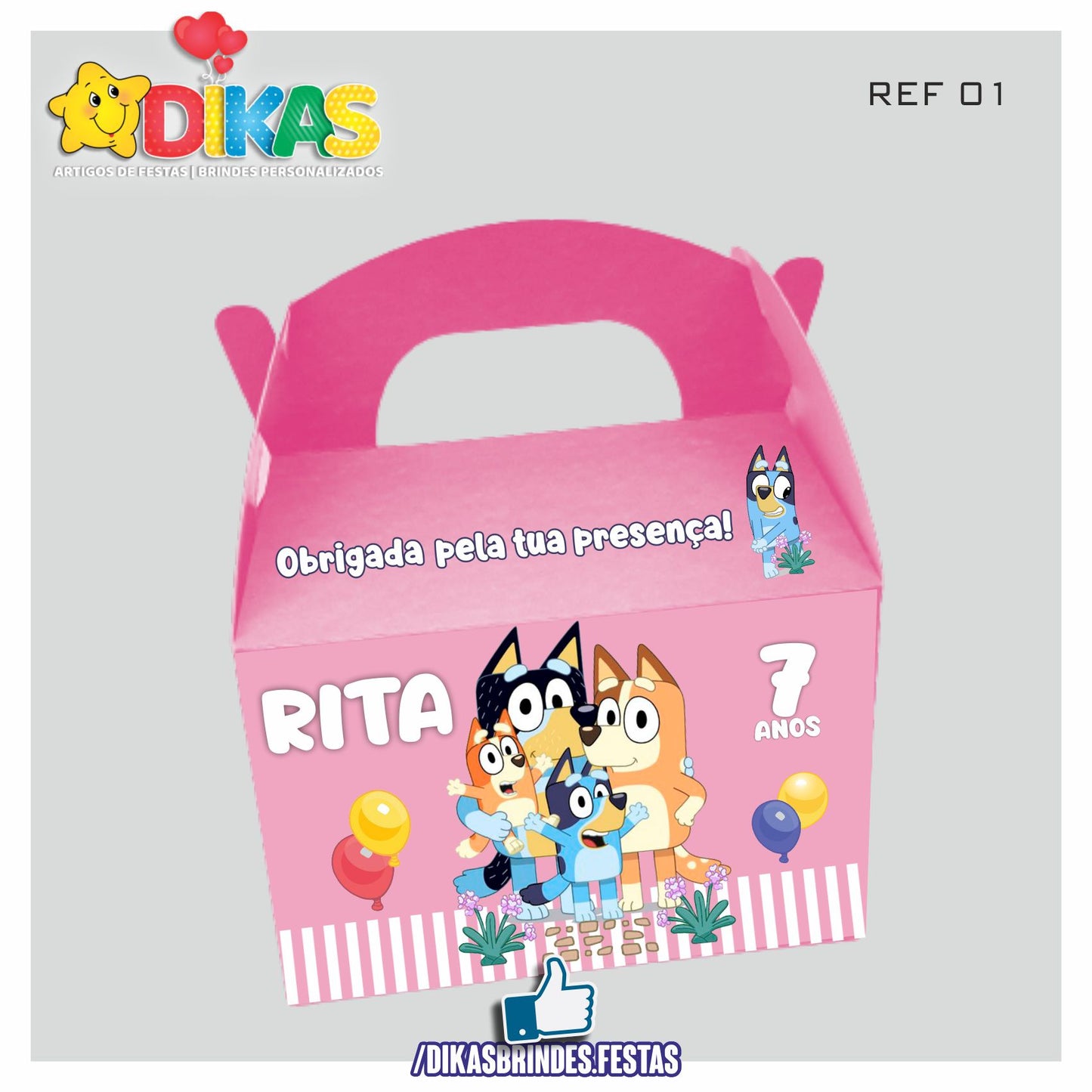 CAIXAS PERSONALIZADAS PARA BRINDES - BLUEY