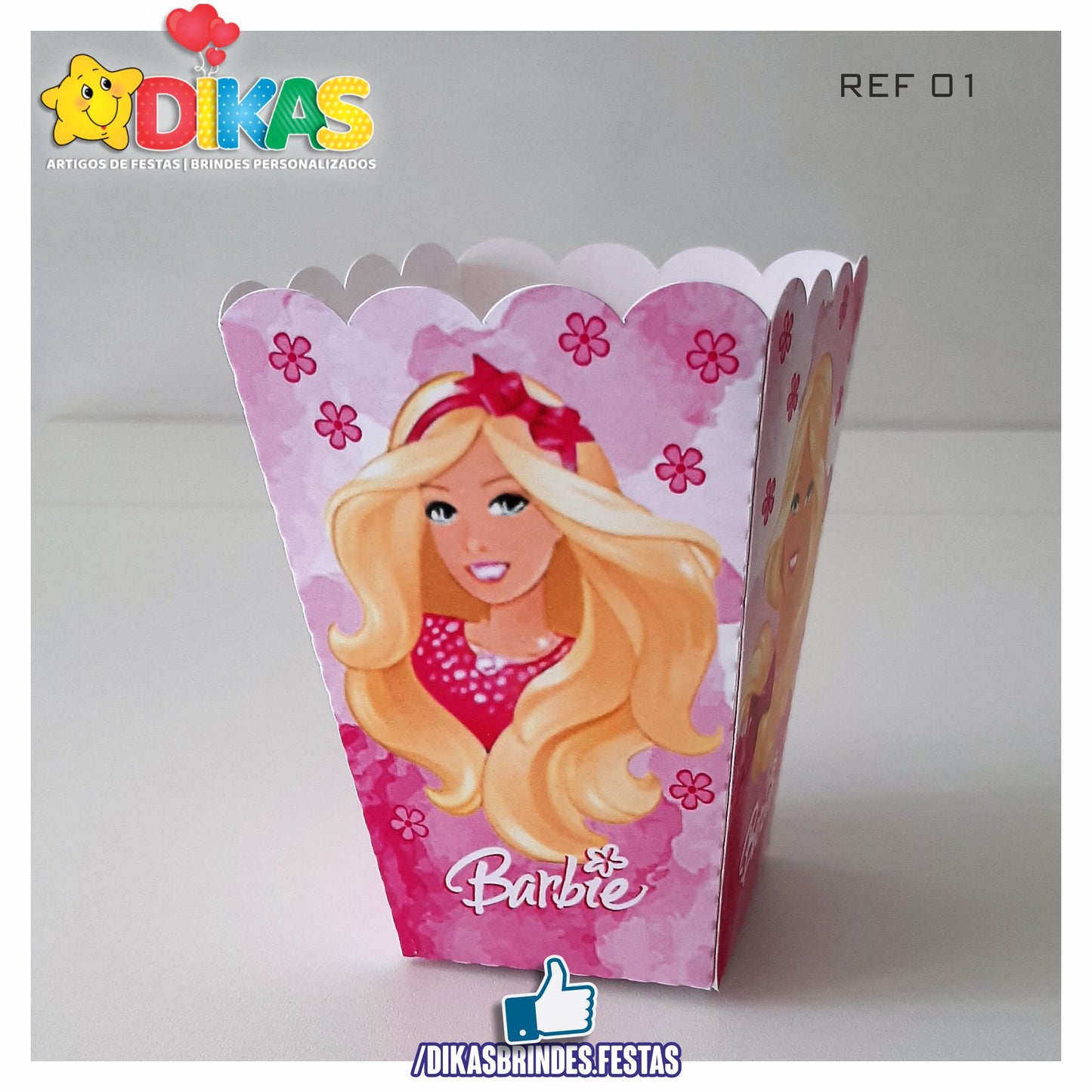 CAIXA DE PIPOCA/BATATA - BARBIE