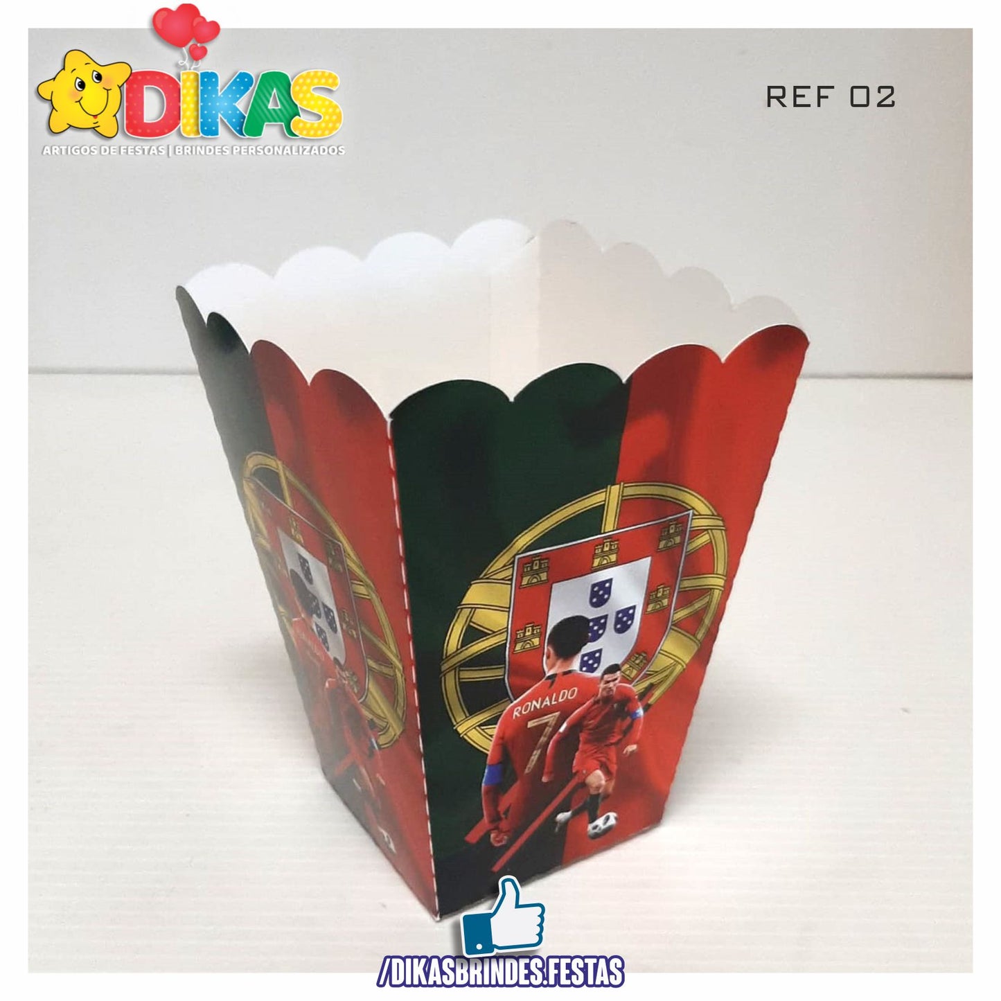 CAIXA DE PIPOCA/BATATA - FUTEBOL PORTUGAL
