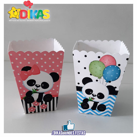CAIXA DE PIPOCA/BATATA - PANDA BEBÉ