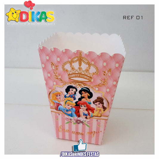 CAIXA DE PIPOCA/BATATA - PRINCESAS DISNEY